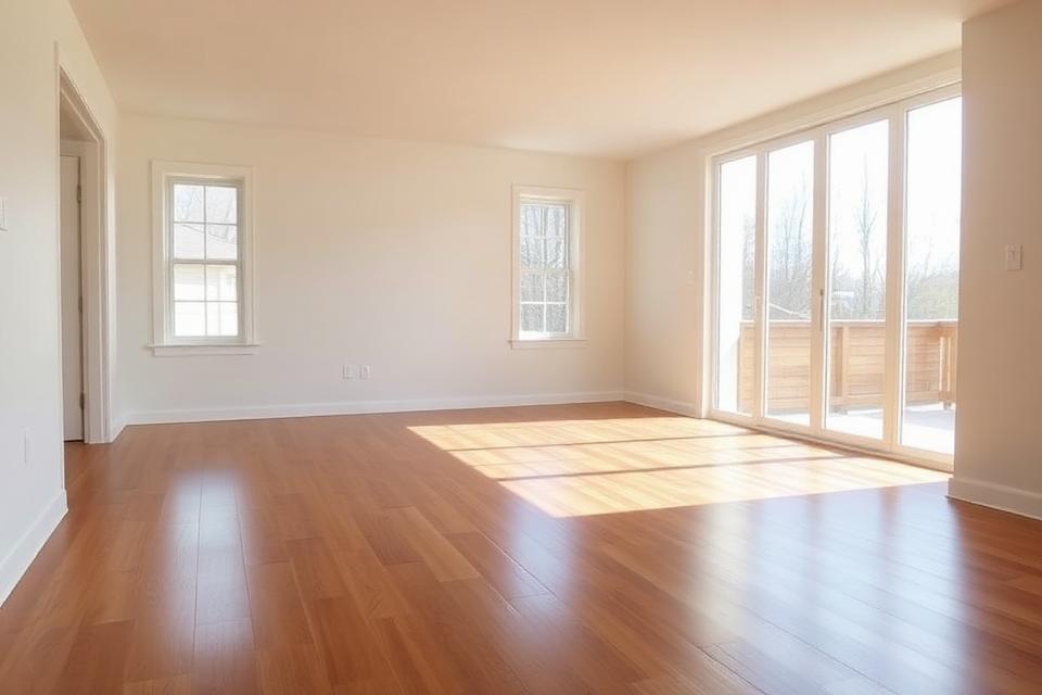 Empty, freshly cleaned home ready for new owners