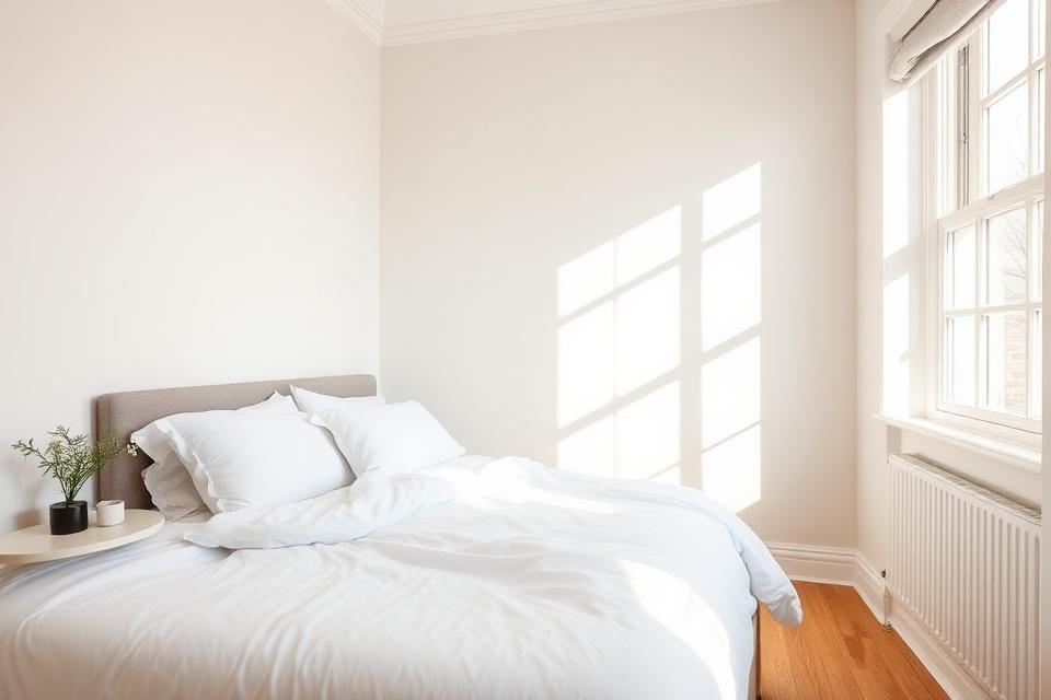 Clean and tidy bedroom after a standard clean